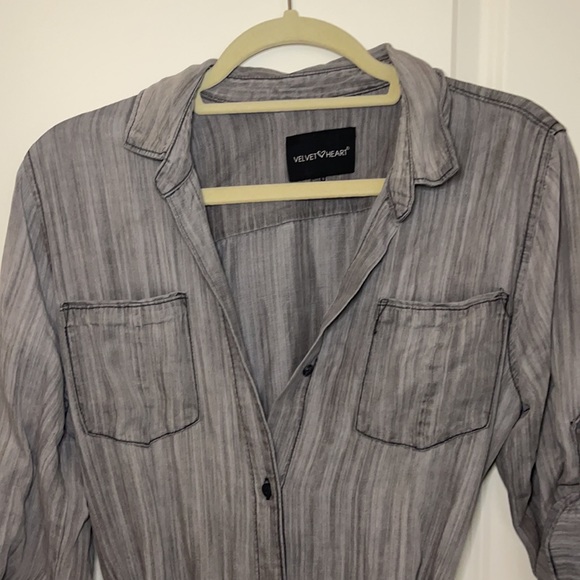 Believer heart button up dress - Picture 2 of 3